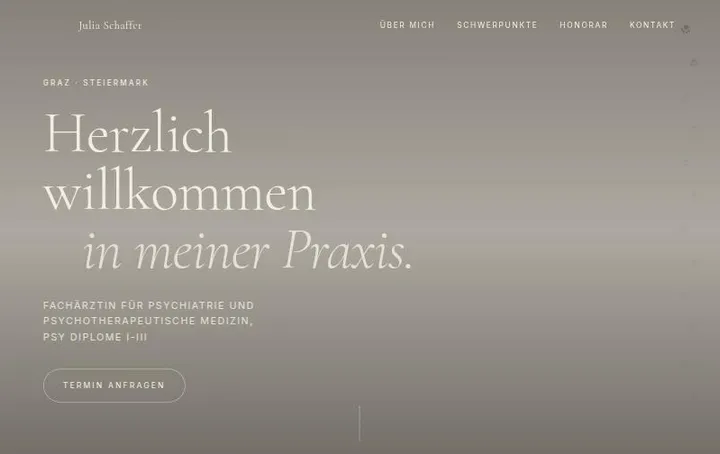 Startseite von Julia Schaffer, Fachärztin in Graz