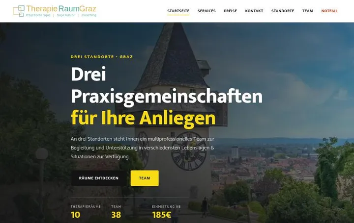 Startseite von TherapieRaum Graz